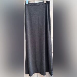 Elegant Gray Maxi Skirt